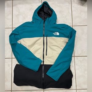 New Mens XXL The North Face Sickline Insulated Heatseeker Hooded Ski Jacket BLUE